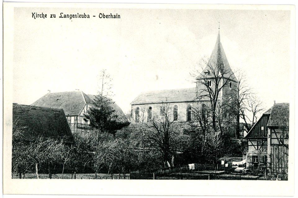 20344-Langenleuba-1917-Oberhain - Kirche-Brück & Sohn Kunstverlag