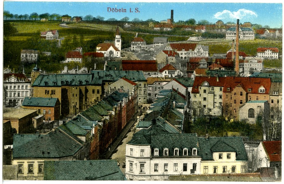 19175-Döbeln-1915-Blick auf Döbeln-Brück & Sohn Kunstverlag