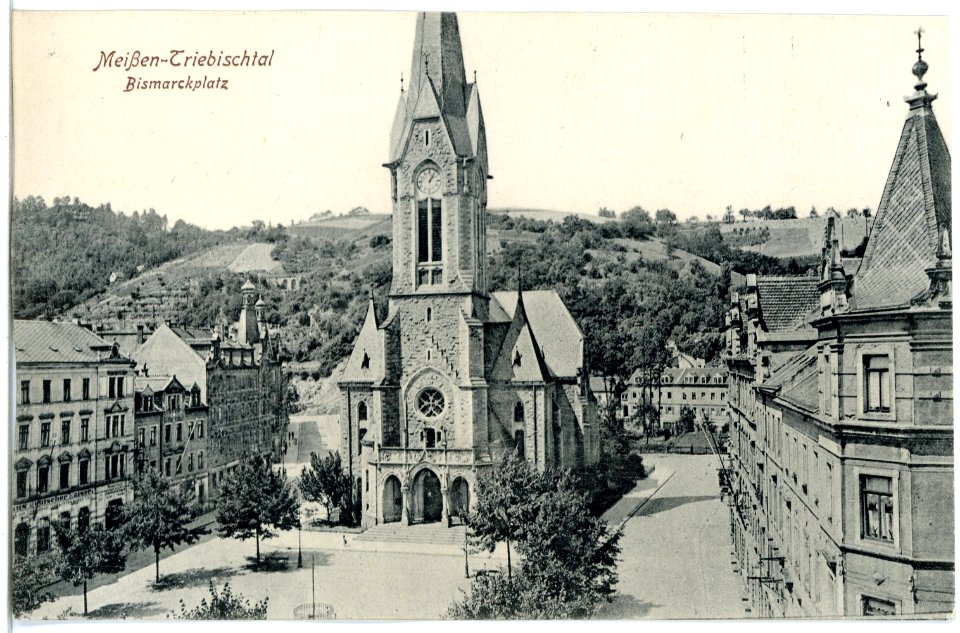 20343-Meißen-1917-Triebischtal - Bismarckplatz-Brück & Sohn Kunstverlag