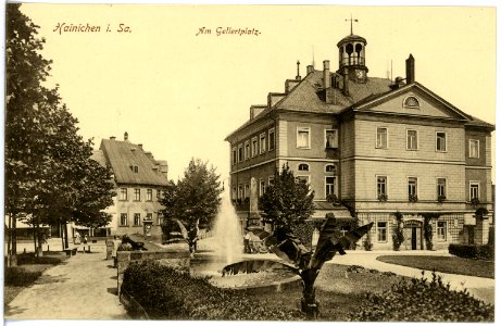 19660-Hainichen-1915-Am Gellertplatz-Brück & Sohn Kunstverlag