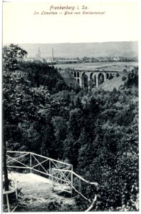 19578-Frankenberg-1915-Viadukt im Lützeltal - Blick vom Emilientempel-Brück & Sohn Kunstverlag