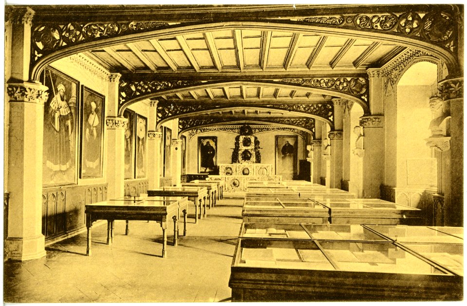 19730-Wittenberg-1915-Der große Lehrstuhl in der Lutherhalle-Brück & Sohn Kunstverlag