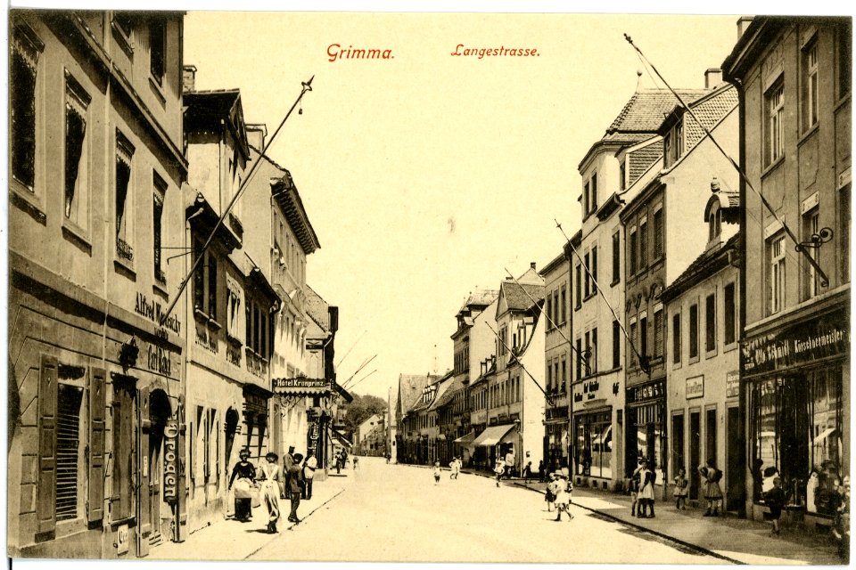 19362-Grimma-1915-Lange Straße-Brück & Sohn Kunstverlag