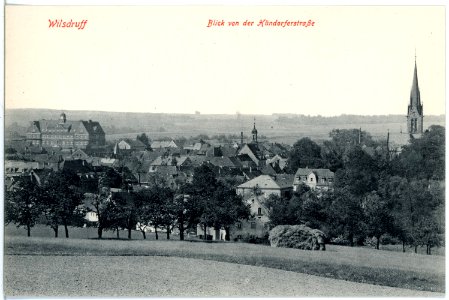 19007-Wilsdruff-1915-Blick auf Wilsdruff von der Hündorfer Straße-Brück & Sohn Kunstverlag