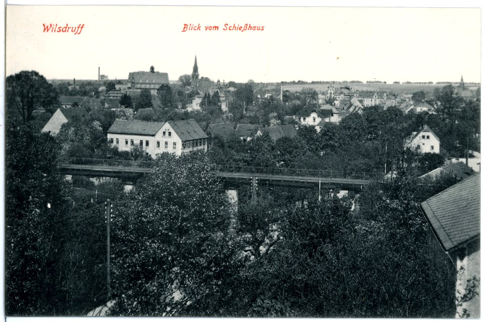 19002-Wilsdruff-1915-Blick vom Schießhaus auf Wilsdruff-Brück & Sohn Kunstverlag