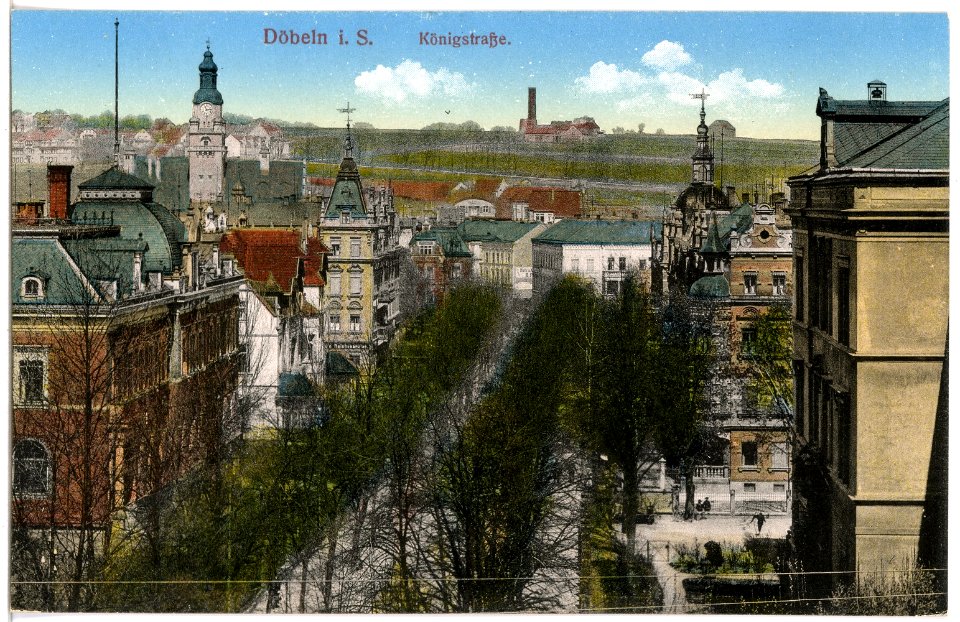 19173-Döbeln-1915-Königstraße-Brück & Sohn Kunstverlag