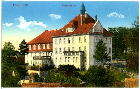 19310-Löbau-1915-Krankenhaus-Brück & Sohn Kunstverlag