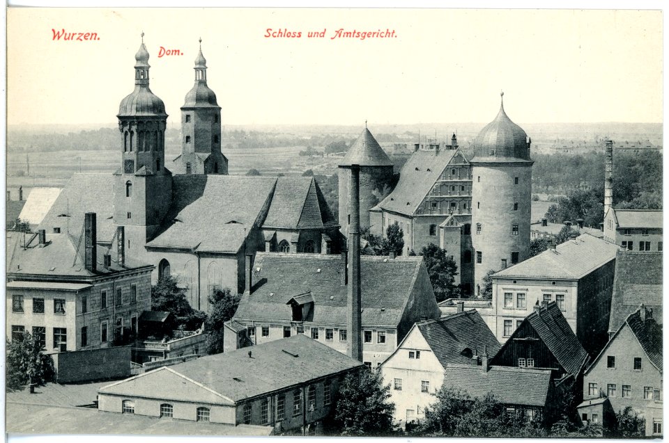 19244-Wurzen-1915-Dom, Schloß und Amtsgericht-Brück & Sohn Kunstverlag