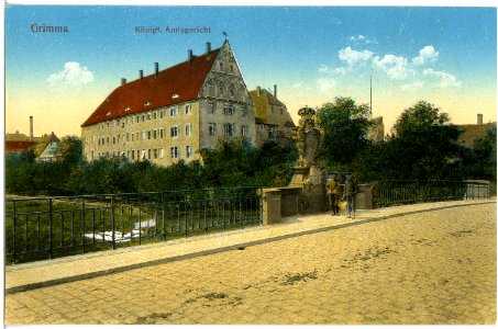 19399-Grimma-1915-Königliches Amtsgericht-Brück & Sohn Kunstverlag