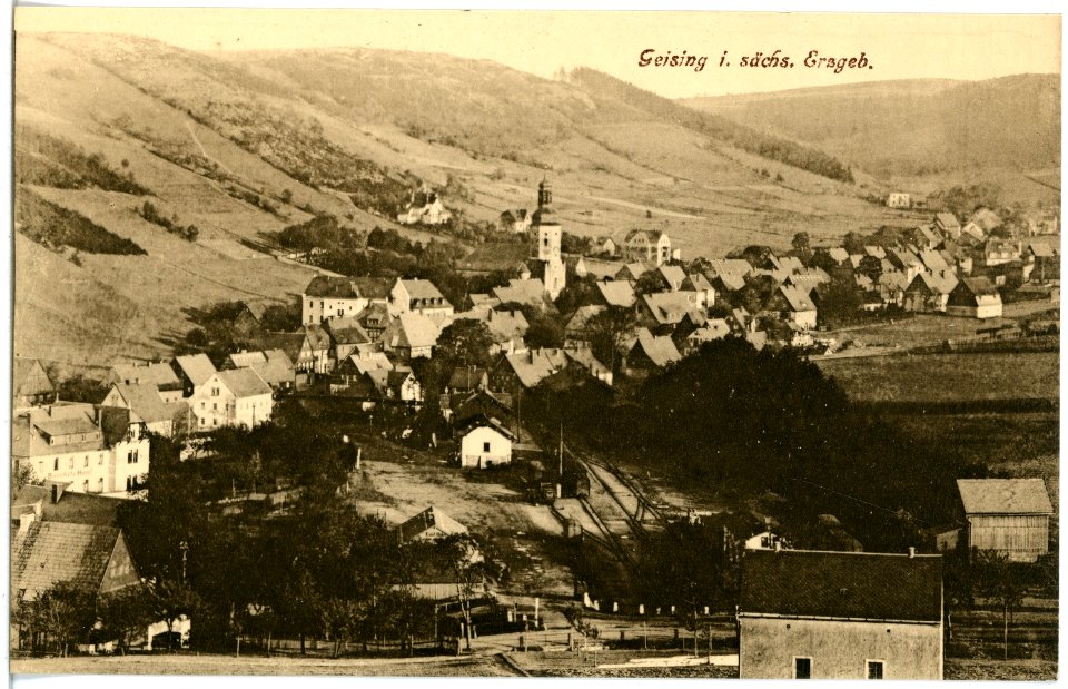 19037-Geising-1915-Blick auf Geising-Brück & Sohn Kunstverlag