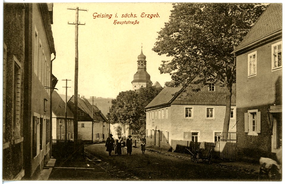 19025-Geising-1915-Hauptstraße-Brück & Sohn Kunstverlag