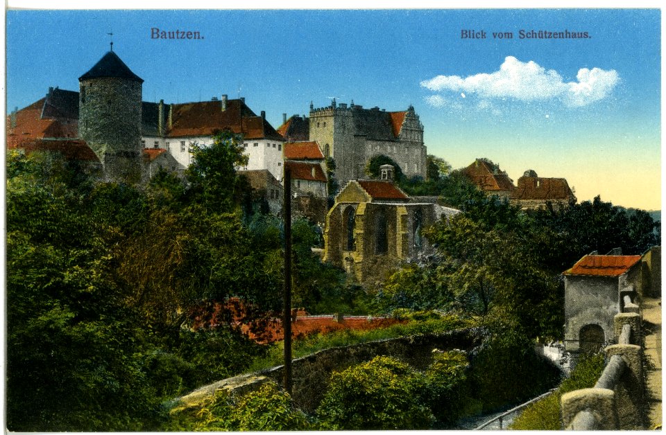 19153-Bautzen-1915-Blick vom Schützenhaus-Brück & Sohn Kunstverlag