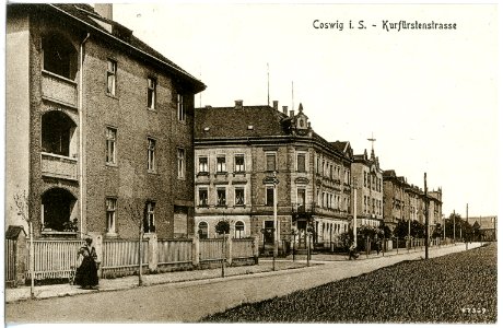 20461-Coswig-1917-Kurfürstenstraße-Brück & Sohn Kunstverlag