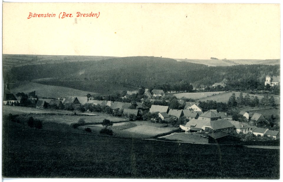 19023-Bärenstein-1915-Blick auf Bärenstein-Brück & Sohn Kunstverlag