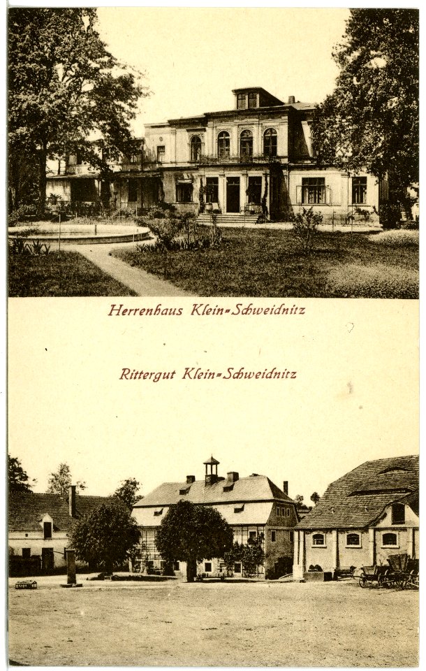 20491-Kleinschweidnitz-1917-Herrenhaus und Rittergut-Brück & Sohn Kunstverlag