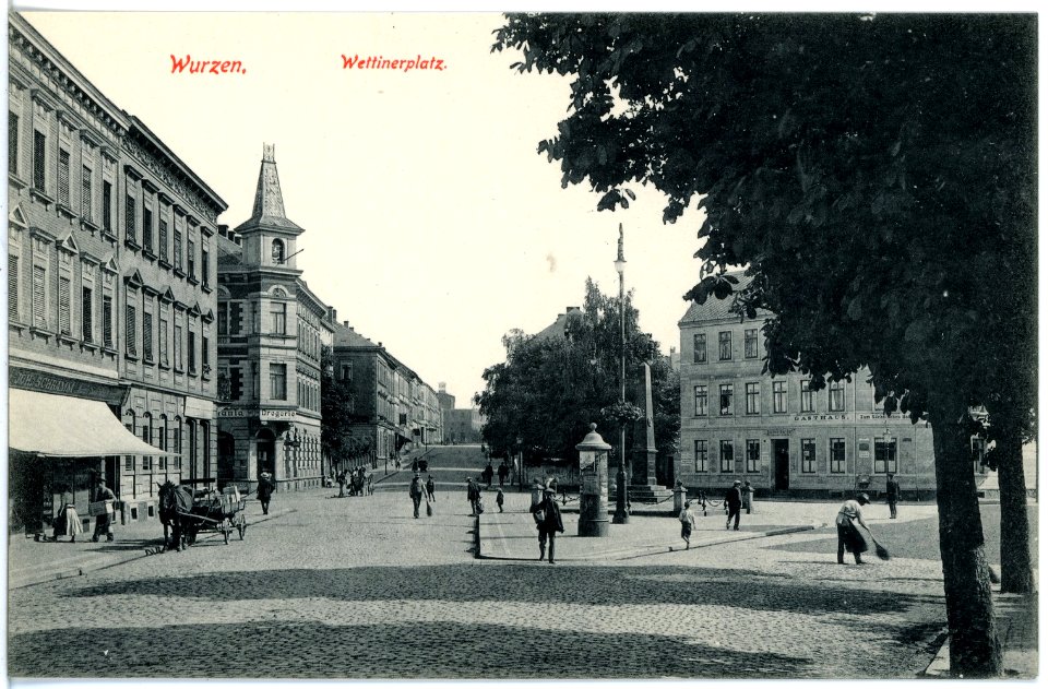 19227-Wurzen-1915-Wettiner Platz-Brück & Sohn Kunstverlag