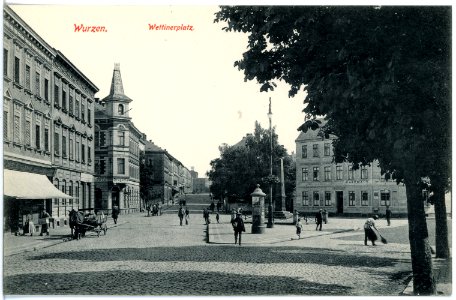 19227-Wurzen-1915-Wettiner Platz-Brück & Sohn Kunstverlag