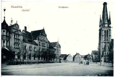 20446-Weinböhla-1917-Kirchplatz und Gasthof-Brück & Sohn Kunstverlag