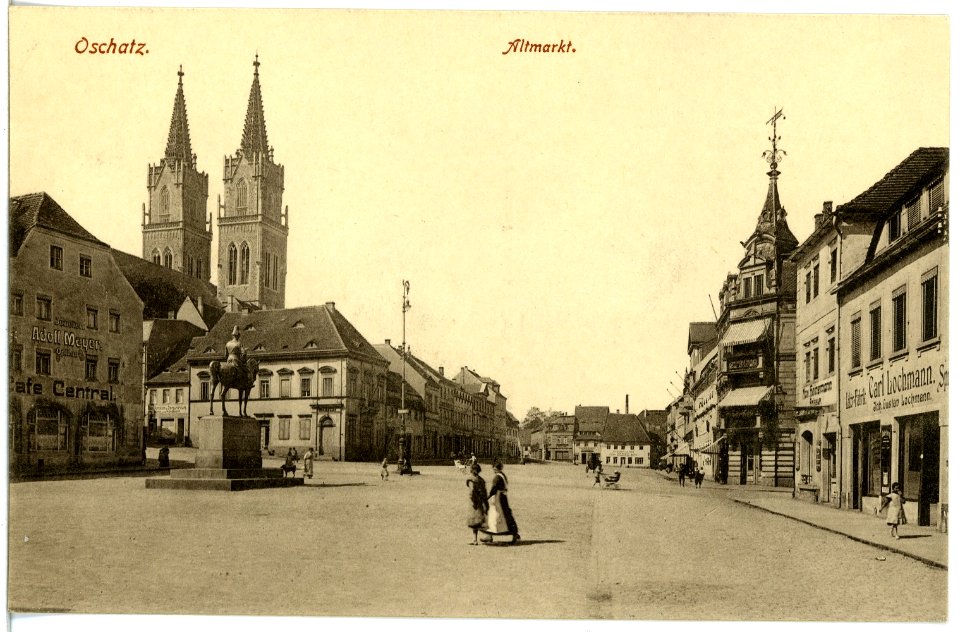 19257-Oschatz-1915-Altmarkt-Brück & Sohn Kunstverlag