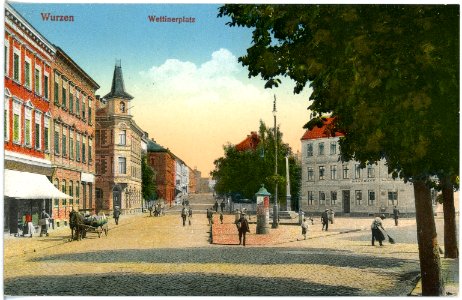 19643-Wurzen-1915-Wettiner Platz-Brück & Sohn Kunstverlag