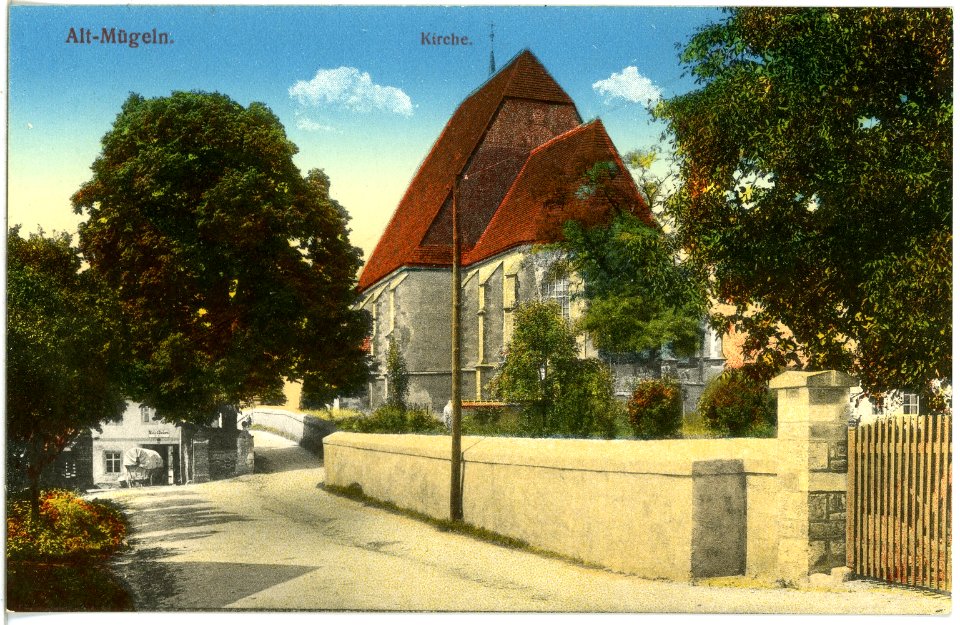 19550-Mügeln-1915-Altmügeln Kirche-Brück & Sohn Kunstverlag
