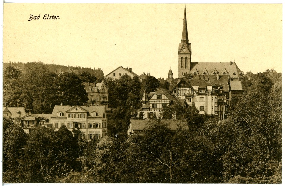 20509-Bad Elster-1917-Blick auf Bad Elster-Brück & Sohn Kunstverlag