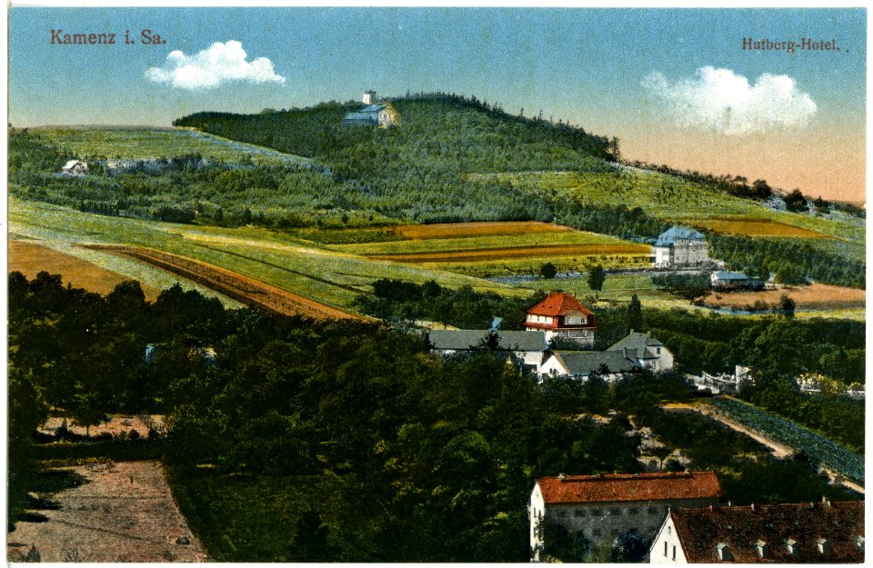 20388-Kamenz-1917-Blick zum Hutberg-Brück & Sohn Kunstverlag