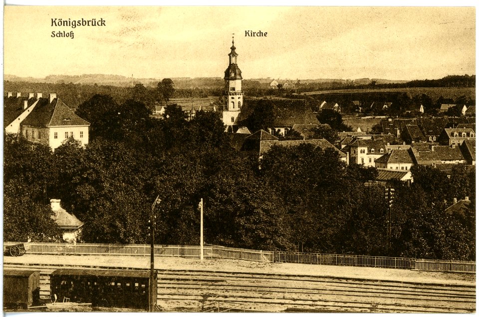 19601-Königsbrück-1915-Schloß, Kirche-Brück & Sohn Kunstverlag