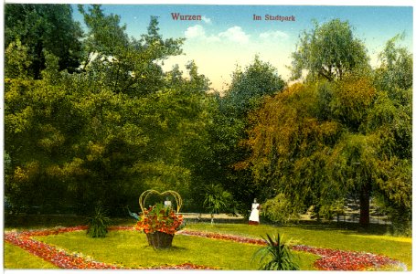 19647-Wurzen-1915-Im Stadtpark-Brück & Sohn Kunstverlag