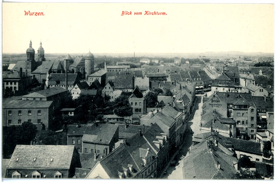 19242-Wurzen-1915-Blick vom Kirchturm auf Wurzen-Brück & Sohn Kunstverlag