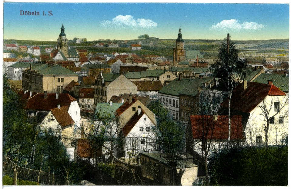 19181-Döbeln-1915-Blick auf Döbeln-Brück & Sohn Kunstverlag
