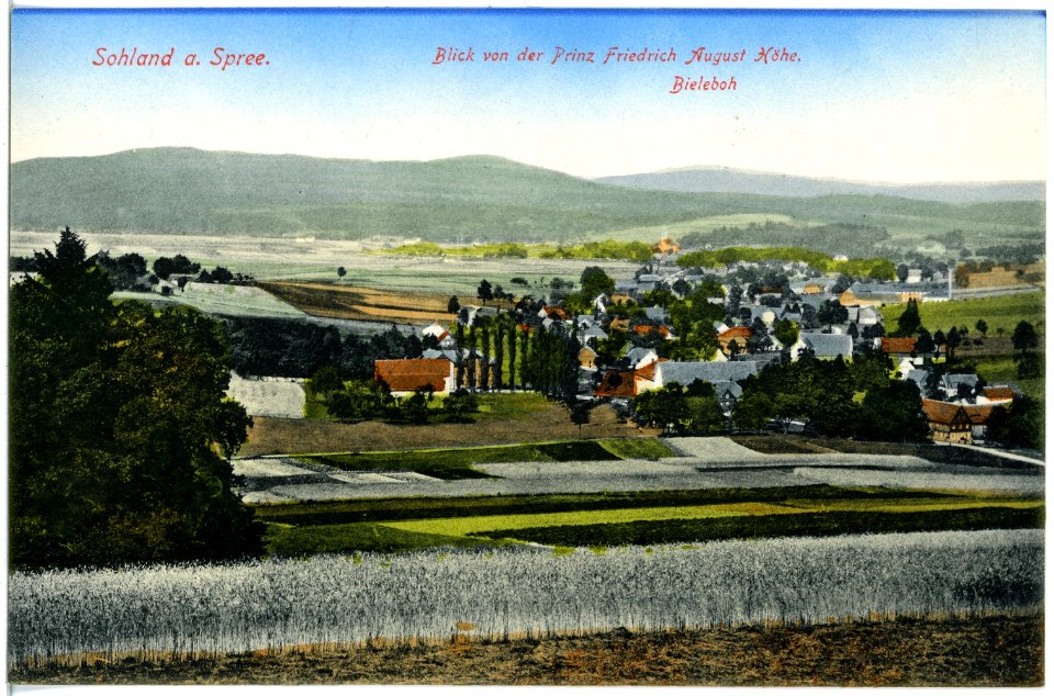 19517-Sohland-1915-Blick auf Sohland mit Bieleboh-Brück & Sohn Kunstverlag