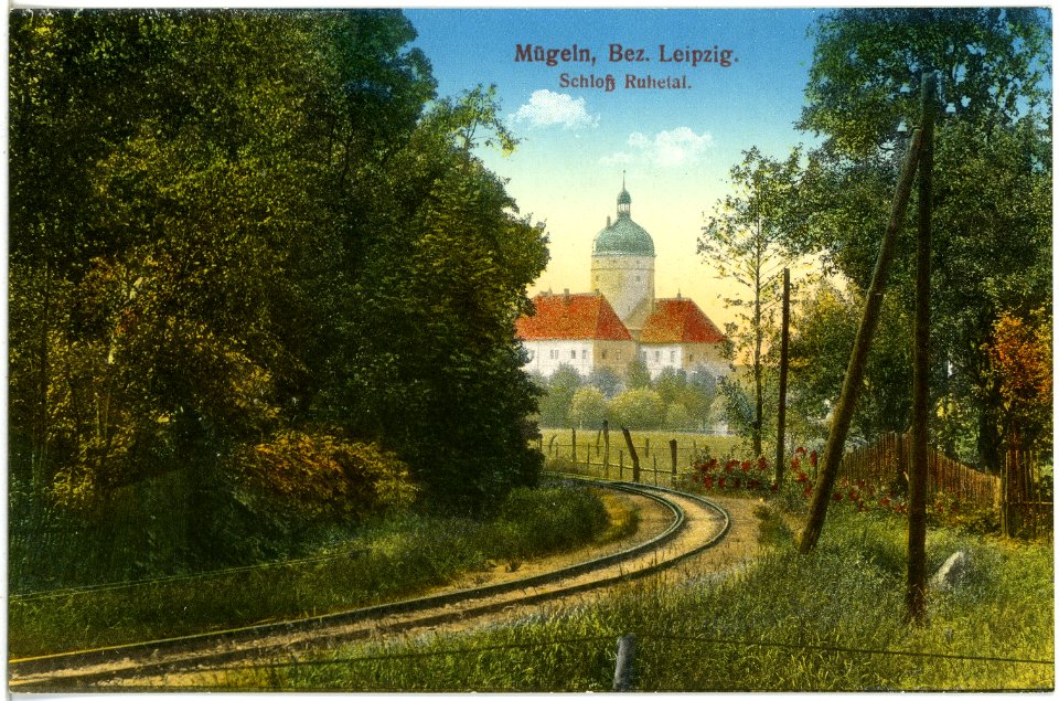 19551-Mügeln-1915-Schloß Ruhetal-Brück & Sohn Kunstverlag