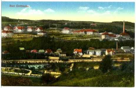 19542-Bad Gottleuba-1915-Blick auf Bad Gottleuba-Brück & Sohn Kunstverlag