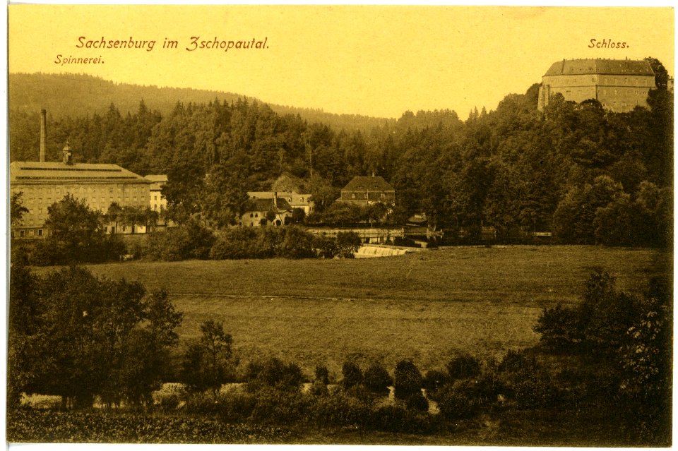 19574-Sachsenburg-1915-Schloß, Spinnerei-Brück & Sohn Kunstverlag