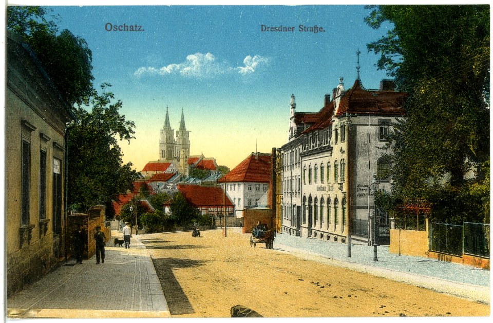 19680-Oschatz-1915-Dresdner Straße-Brück & Sohn Kunstverlag