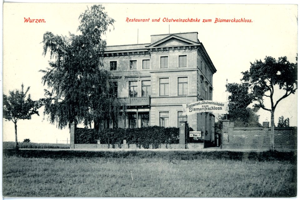 19477-Wurzen-1915-Obstweinschänke zum Bismarkschloß-Brück & Sohn Kunstverlag