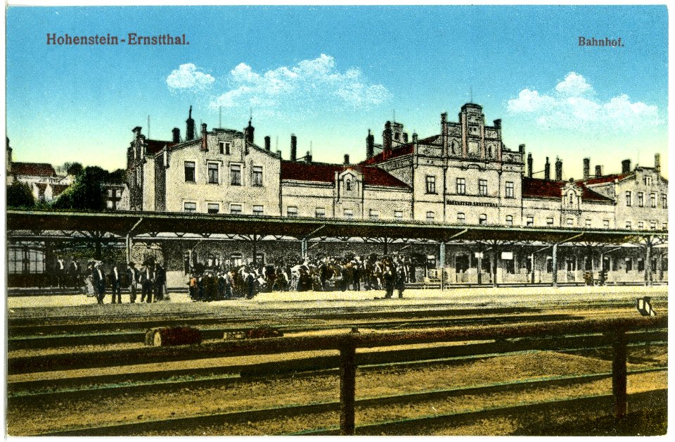 19777-Hohenstein-1915-Hohenstein-Ernstthal, Bahnhof-Brück & Sohn Kunstverlag