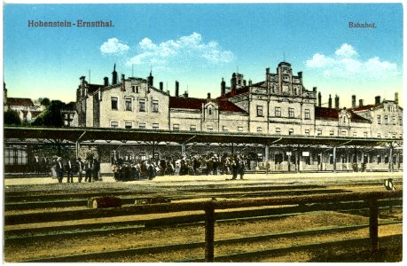 19777-Hohenstein-1915-Hohenstein-Ernstthal, Bahnhof-Brück & Sohn Kunstverlag