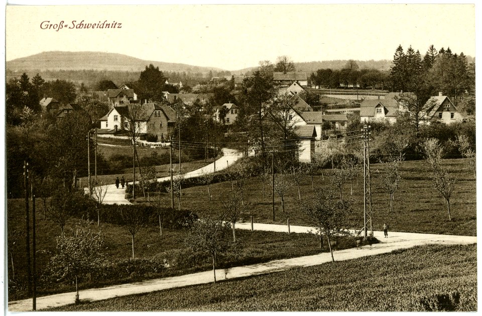 20482-Großschweidnitz-1917-Blick auf Großschweidnitz-Brück & Sohn Kunstverlag