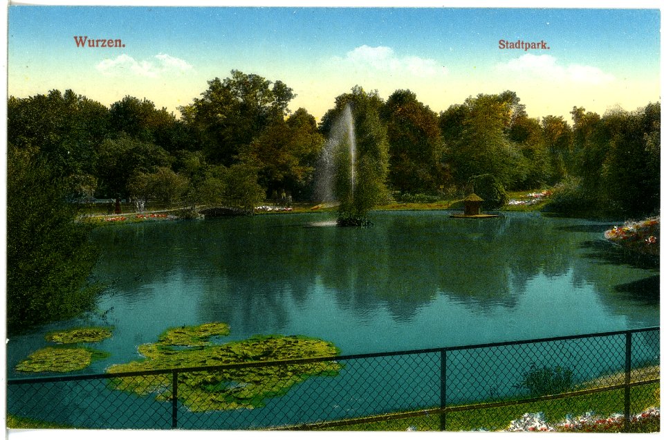 19526-Wurzen-1915-Stadtpark-Brück & Sohn Kunstverlag