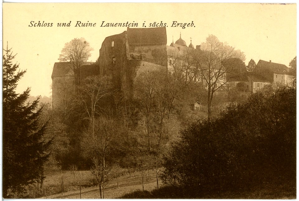 19009-Lauenstein-1915-Schloß und Ruine-Brück & Sohn Kunstverlag