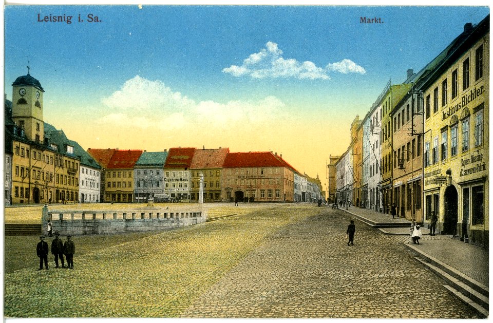 19062-Leisnig-1915-Markt-Brück & Sohn Kunstverlag