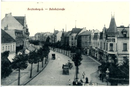 19740-Senftenberg-1915-Bahnhofstraße-Brück & Sohn Kunstverlag