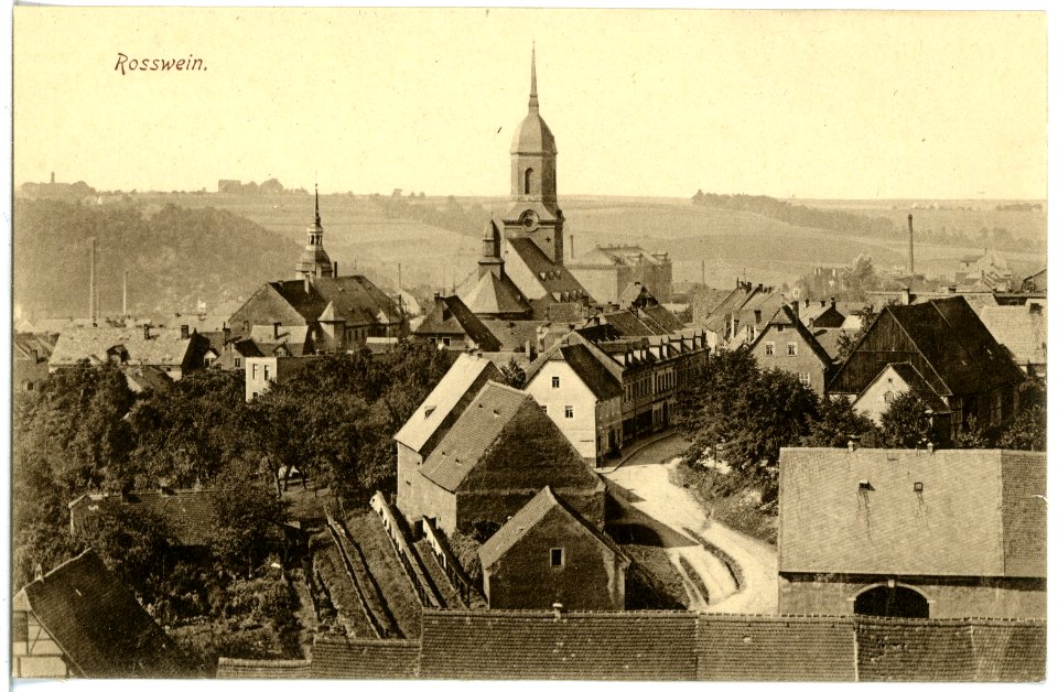 19809-Roßwein-1915-Blick auf Roßwein vom Westen-Brück & Sohn Kunstverlag