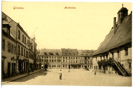 19358-Grimma-1915-Marktplatz-Brück & Sohn Kunstverlag