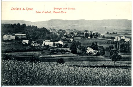 19507-Sohland-1915-Rittergut und Schloß, Prinz-Friedrich-August-Turm-Brück & Sohn Kunstverlag