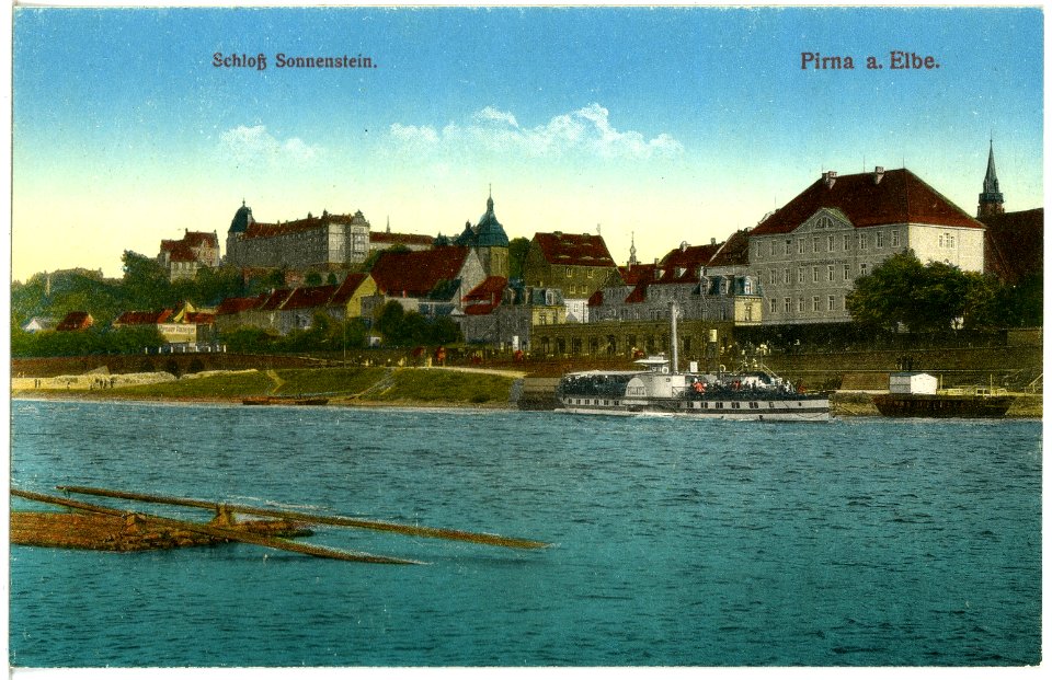 19531-Pirna-1915-Schloß Sonnenstein-Brück & Sohn Kunstverlag