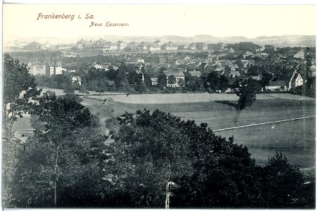 19429-Frankenberg-1915-Blick auf Frankenberg mit neuen Kasernen-Brück & Sohn Kunstverlag