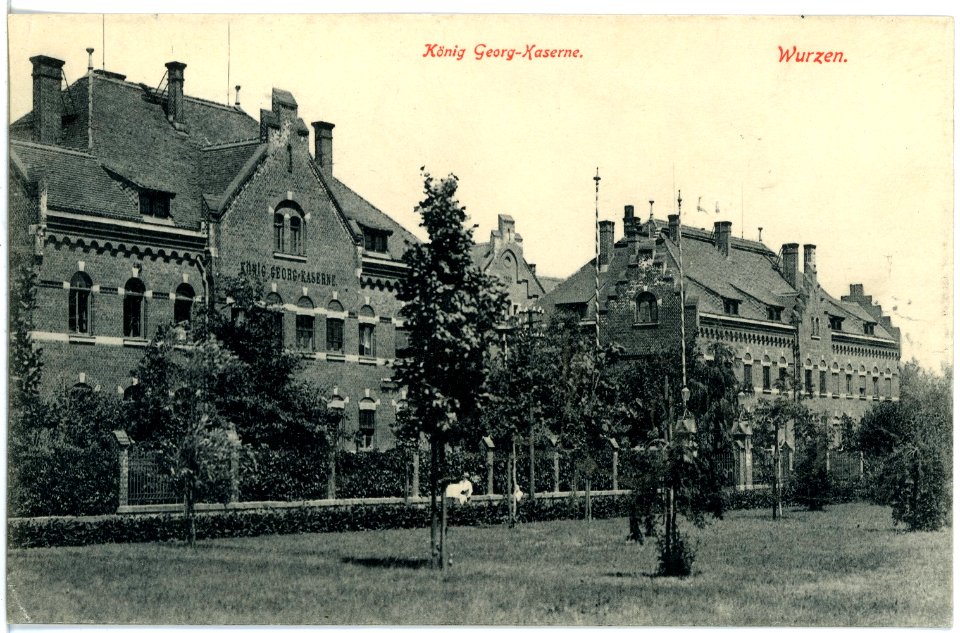 19245-Wurzen-1915-König-Georg-Kaserne-Brück & Sohn Kunstverlag